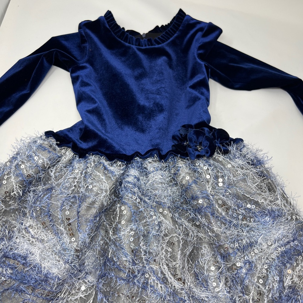 Elegant Long sleeve girls dress. Size 5